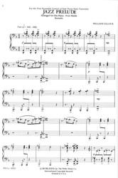 JAZZ PRELUDE by William Gillock / 1 klavír čtyři ruce