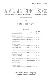 A Violin Duet Book / dvoje housle a klavír