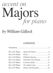 Accent on Majors by William Gillock / klaví