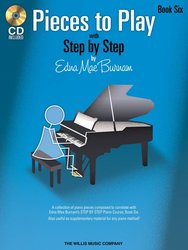 Pieces to Play 6 by Edna Mae Burnam + CD / mírně náročné skladby pro klavír
