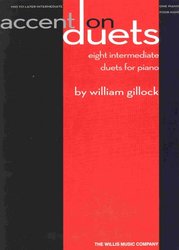 Hal Leonard Corporation ACCENT ON DUETS by William Gillock / 1 klavír 4 ruce