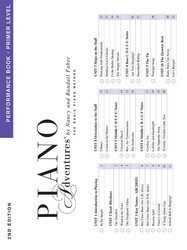 Piano Adventures - Performance Book - Primer level