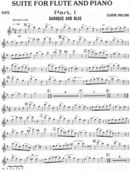 SUITE FOR FLUTE &amp; JAZZ PIANO TRIO by Claude Bolling + CD