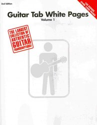 Hal Leonard Corporation GUITAR TAB WHITE PAGES 1 - Authentic Guitar Transriptions -  2nd edition