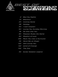 BEST OF SCORPIONS / kytara + tabulatura