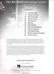 PAT METHENY - ONE QUIET NIGHT