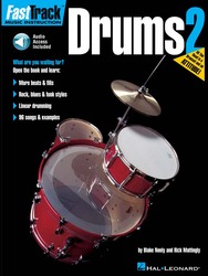 Hal Leonard Corporation FASTTRACK - DRUMS 2 + CD   music instruction