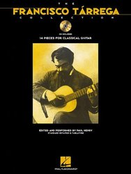 FRANCISCO TARREGA - 14 Pieces for Classical Guitar + Audio Online / kytara + tabulatura