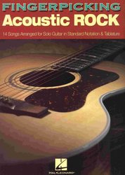 Hal Leonard Corporation FINGERPICKING Acoustic ROCK - zpěv / kytara + tabulatura