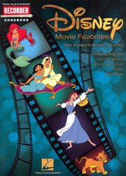 RECORDER Songbook - DISNEY MOVIE FAVORITES - zpěvník pro zobcovou flétnu (sóla a dueta)