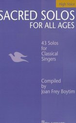 SACRED SOLOS FOR ALL AGES - high voice