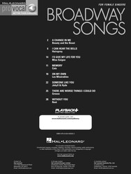 PRO VOCAL 1 - BROADWAY SONGS FOR FEMALE + CD