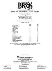 The Canadian Brass - Beginning Solos + Audio Online / lesní roh a klavír