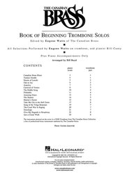 The Canadian Brass - Beginning Solos + Audio Online / trombón (pozoun) a klavír