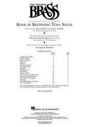 The Canadian Brass - Beginning Solos + Audio Online / tuba a klavír