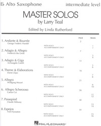 MASTER SOLOS FOR SAXOPHONE + Audio Online / altový saxofon a klavír
