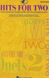 Hal Leonard Corporation HITS FOR TWO + CD / dueta pro alt saxofonon