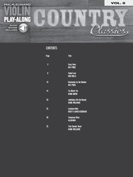VIOLIN PLAY-ALONG 8 - COUNTRY CLASSICS + Audio Online