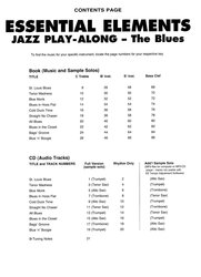 Essential Elements - The BLUES + CD / všechny nástroje (C, Bb, Eb a C nástroje v basovém klíči)