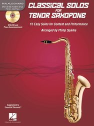 CLASSICAL SOLOS for TENOR SAXOPHONE + Audio Online / tenorový saxofon a klavír (pdf)