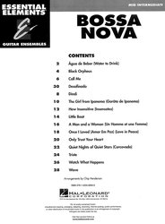 Essential Elements: BOSSA NOVA / kytarový soubor - 15 skladeb v latinsko-americkém rytmu