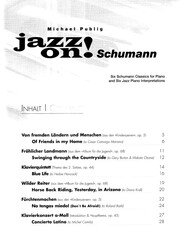 JAZZ ON! - SCHUMANN + CD / sólo klavír