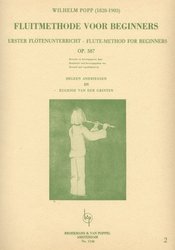 POPP: FLUITMETHODE VOOR BEGINNERS, Op.387, book 2 - škola hry na příčnou flétnu (sešit 2)