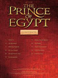 PRINCE OF EGYPT music from the motion pictures    klavír/zpěv/kytara