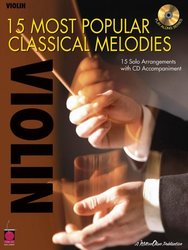 15 MOST POPULAR CLASSICAL MELODIES + CD / housle