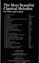 THE MOST BEAUTIFUL CLASSIC MELODIES / příčná flétna a kytara