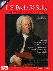 J.S. Bach - 50 Solos for Classical Guitar + Audio Online / kytara + tabulatura
