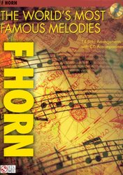 Cherry Lane Music Company THE WORLD'S MOST FAMOUS MELODIES + CD / lesní roh (f horn)