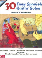 Hal Leonard Corporation 30 Easy Spanish Guitar Solos + CD / kytara + tabulatura