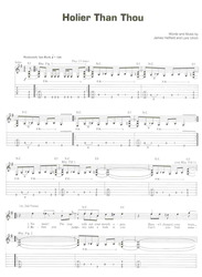 METALLICA (BLACK ALBUM) / jednoduchá kytara + tabulatura