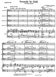 Serenade in Gold / čtyři trombóny (kvartet) a klavír