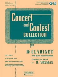 CONCERT &amp; CONTEST COLLECTIONS + Audio Online / klarinet a klavír (PDF)