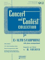 CONCERT &amp; CONTEST COLLECTIONS + Audio Online / altový saxofon a klavír (PDF)