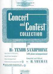 CONCERT &amp; CONTEST COLLECTIONS + Audio Online / tenorový saxofon a klavír (PDF)