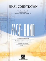 Hal Leonard Corporation FLEX-BAND - FINAL COUNTDOWN (grade 2-3) / partitura + party