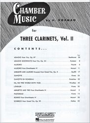 Chamber Music for Three Clarinets 2 (medium) / skladby pro tři klarinety