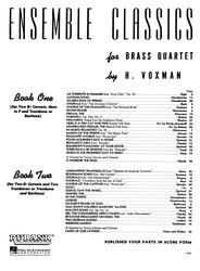 Ensemble Classics for Brass Quartet 2 / skladby pro dvě trumpety a dva pozouny