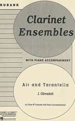 AIR AND TARANTELLA clarinet trio with piano acc. / trio pro klarinet + klavír