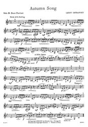 Ostransky: Autumn Song / basový klarinet a klavír