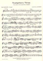 TRUMPETERS THREE trumpet trios with piano acc. / tři trumpety a klavír