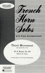THIRD MOVEMENT - CONCERTO NO. 2 (MOZART) / lesní roh (f horn) a klavír