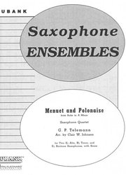 RUBANK MENUET AND POLONAISE  saxophone quartet (AATB)