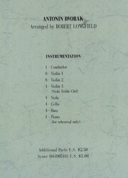 HUMORESQUE by Antonin Dvorak - Music for Strings / partitura + party