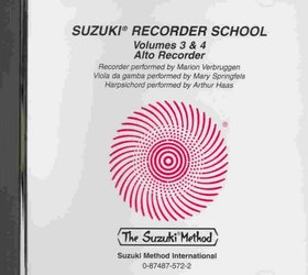 ALFRED PUBLISHING CO.,INC. SUZUKI ALTO RECORDER 3&4 - CD with accompaniment