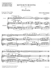 Stravinsky: DIVERTIMENTO (Suite from the ballet The Fairy&apos;s Kiss) / housle a klavír