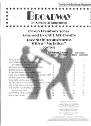 BROADWAY - JAZZ ARRANGEMENTS + CD / trombon (pozoun)
